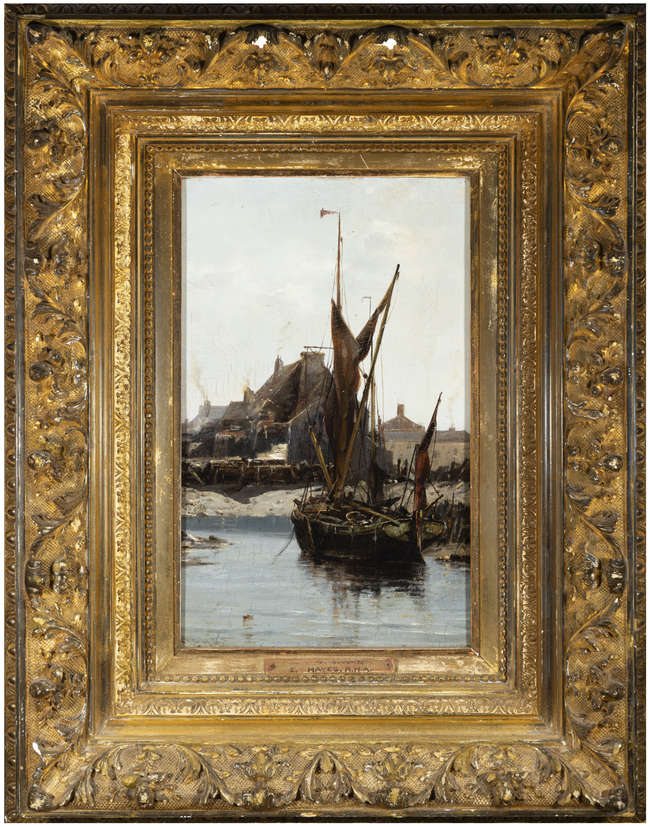 Edwin Hayes RHA RI ROI (1819-1904) 
Low Tide, Hay..., Fine Irish Art at Adams Auctioneers