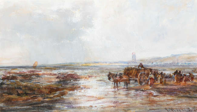 Edwin Hayes RHA RI ROI (1819-1904) 
Gathering Sea..., Fine Irish Art at Adams Auctioneers