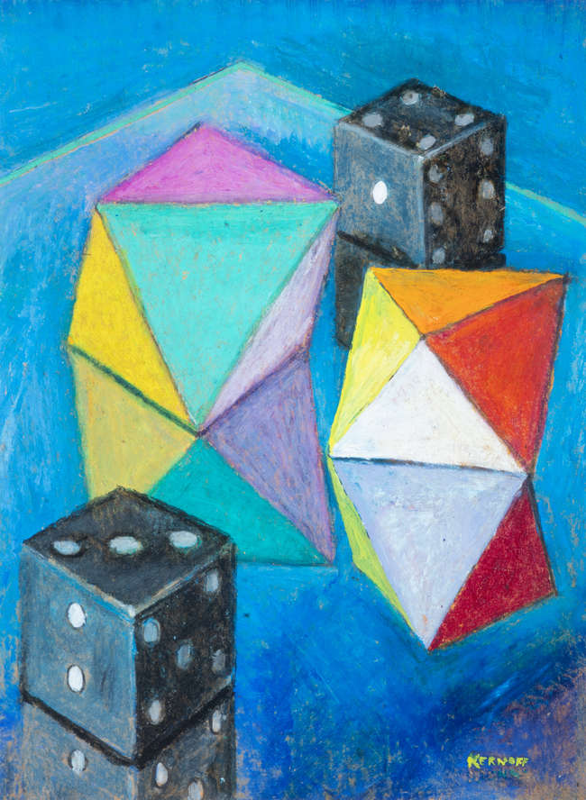 Harry Kernoff RHA (1900-1974)
Coloured cubes and ..., Fine Irish Art at Adams Auctioneers