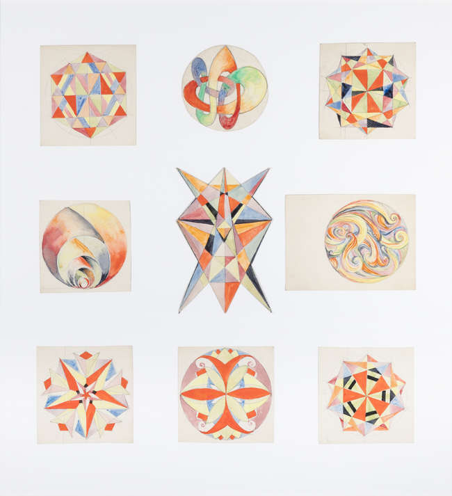 Harry Kernoff RHA (1900-1974)
Nine abstract forms..., Fine Irish Art at Adams Auctioneers