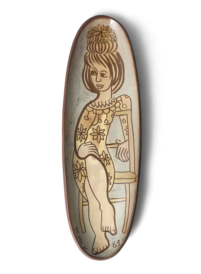 Pauline Bewick (1935-2022) 
Seated Lady
Glazed e..., Fine Irish Art at Adams Auctioneers