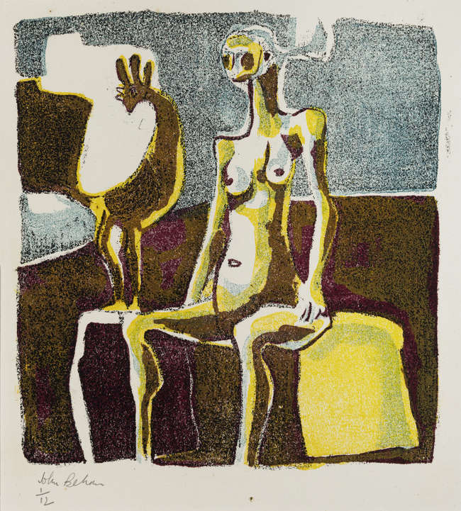 John Behan RHA (b.1938)
Woman and Cockrel
Lithog..., Fine Irish Art at Adams Auctioneers