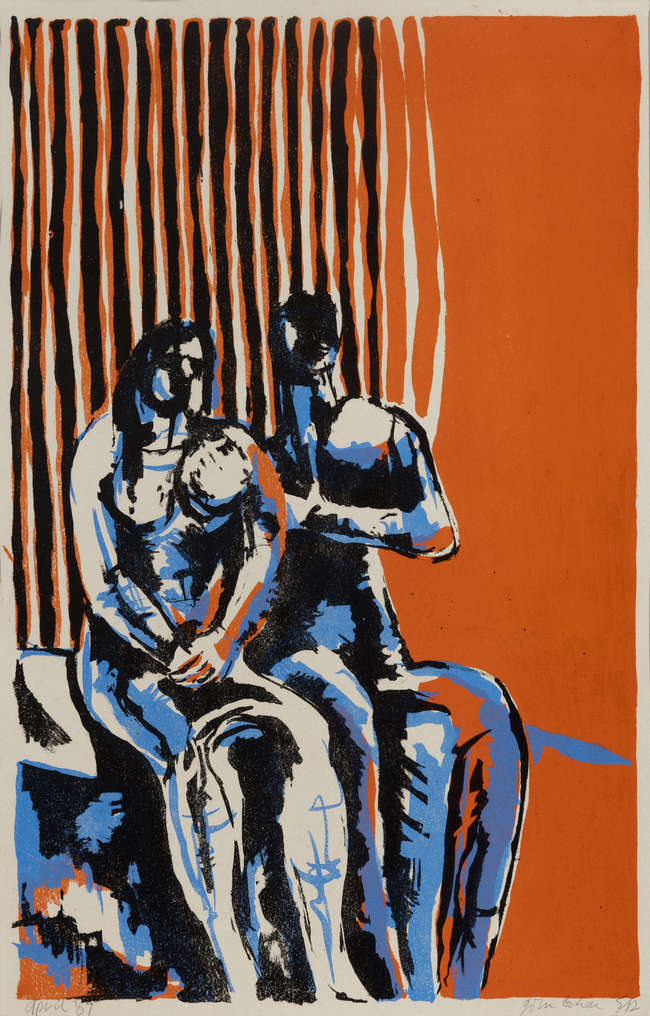 John Behan RHA (b.1938)
The Watchers 
Lithograph..., Fine Irish Art at Adams Auctioneers