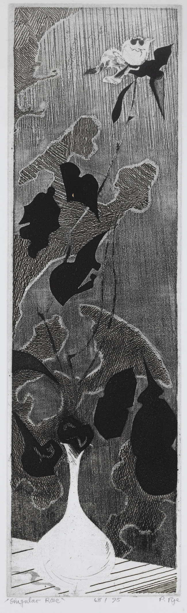 Patrick Pye RHA (1929-2018) 
Singular Rose 
Etch..., Fine Irish Art at Adams Auctioneers