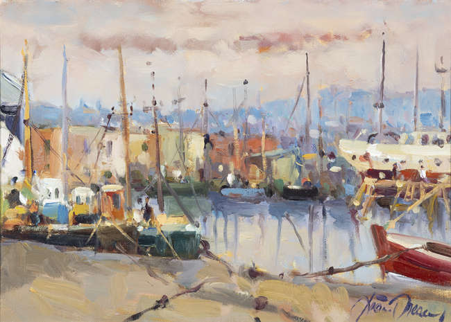 Liam Treacy (1934 - 2004)
Boats Moored in Harbour..., Fine Irish Art at Adams Auctioneers
