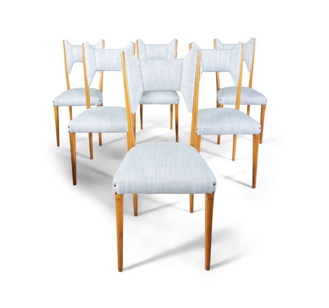 MELCHIORRE BEGA 
A set of six chairs, attributed ..., Fine Irish Art at Adams Auctioneers