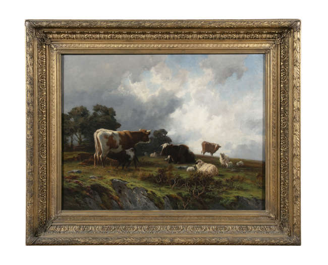 ALFRED GREY R.H.A (1845-1926)
'Cattle and Sheep R..., Fine Irish Art at Adams Auctioneers