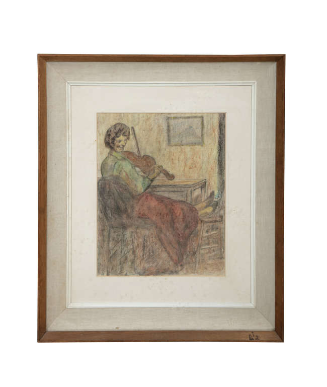 William Conor RUA RHA (1881-1968) 
The Violin Lad..., Fine Irish Art at Adams Auctioneers