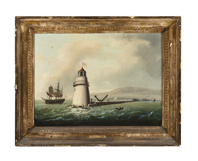 WILLIAM SADLER II (1782-1839) 
Poolbeg Lighthouse..., Fine Irish Art at Adams Auctioneers