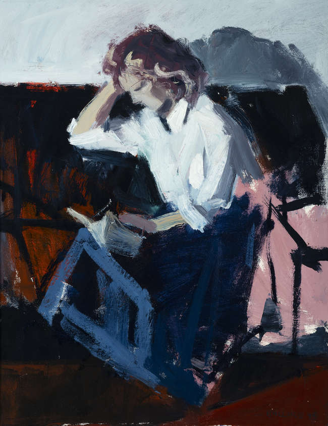 Brian Ballard RUA (b.1943) 
Woman Reading (Susan)..., Fine Irish Art at Adams Auctioneers
