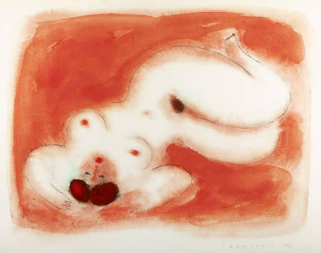 Neil Shawcross HRHA RUA (b.1940) 
Nude on a Bed (..., Fine Irish Art at Adams Auctioneers