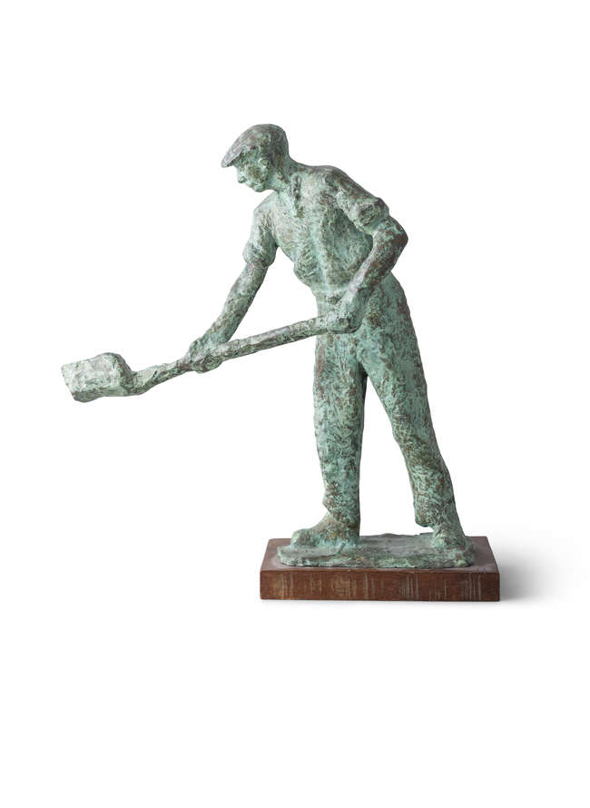 Oisín Kelly RHA (1915-1981) 
The Turf Cutter (ma..., Fine Irish Art at Adams Auctioneers
