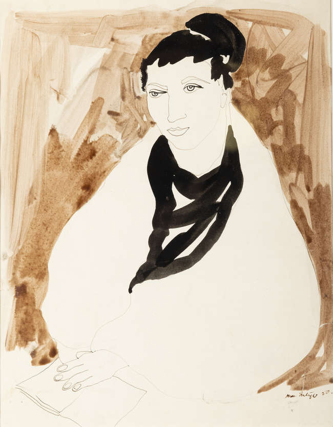 James MacIntyre RUA (1926-2015)
Aran Shawlie
Ink..., Fine Irish Art at Adams Auctioneers