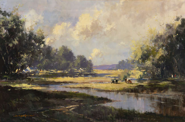George K. Gillespie (1924 - 1995) 
Wooded River L..., Fine Irish Art at Adams Auctioneers