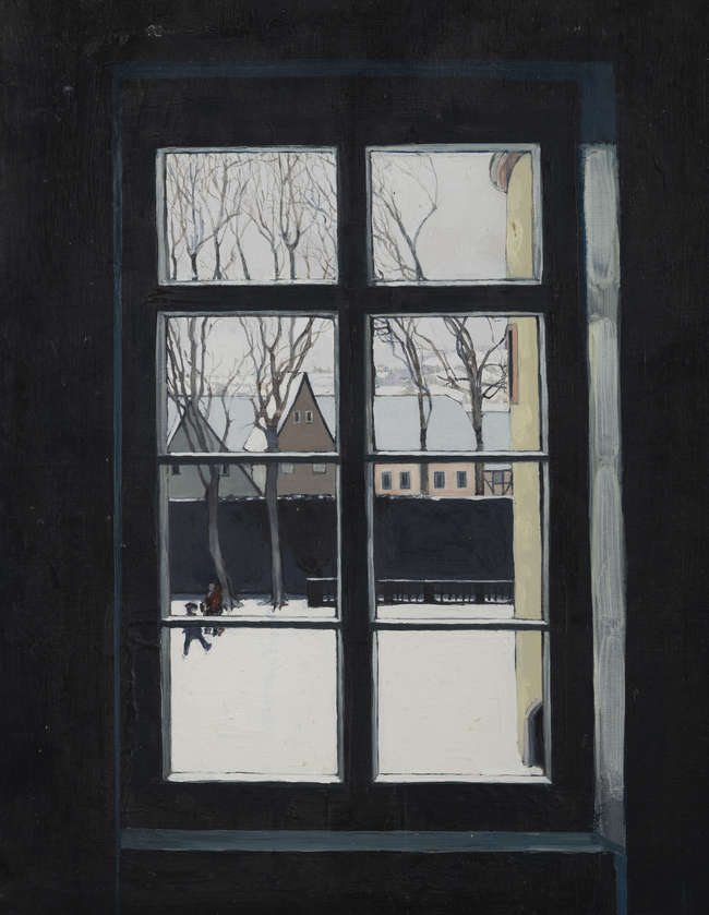 Hector McDonnell RUA (b.1947) 
Lauback, Winter 
..., Fine Irish Art at Adams Auctioneers