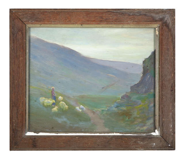 LILY WILLIAMS ARHA (1874 - 1940)
'Brigid'
Oil on..., Fine Irish Art at Adams Auctioneers