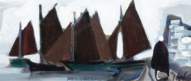 Markey Robinson (1918-1999) 
Figure with Galway H..., Fine Irish Art at Adams Auctioneers