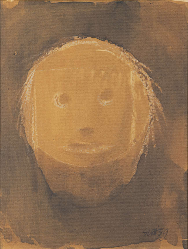 Patrick Scott HRHA (1921-2014) 
Crying Girl 
Wat..., Fine Irish Art at Adams Auctioneers