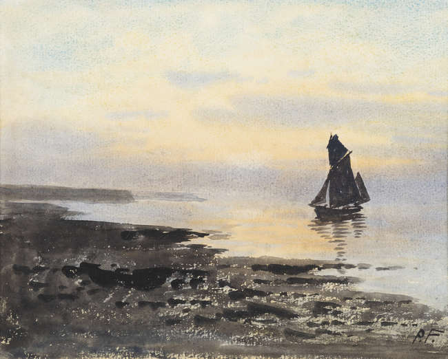 William Percy French (1854 - 1920) 
A Sailboat of..., Fine Irish Art at Adams Auctioneers