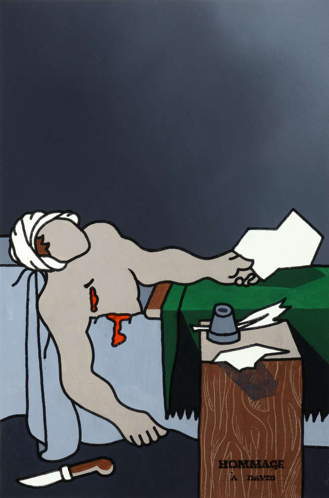 Robert Ballagh (b.1943) 
Hommage à David 
Scree..., Fine Irish Art at Adams Auctioneers