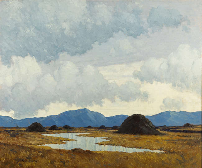 Paul Henry RHA (1877-1958) 
The Bog Pool (c.1921-..., Fine Irish Art at Adams Auctioneers