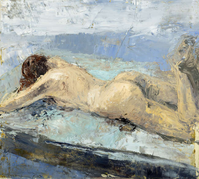 Donald Teskey RHA (b.1956) 
Nude (2003)
Oil on P..., Fine Irish Art at Adams Auctioneers