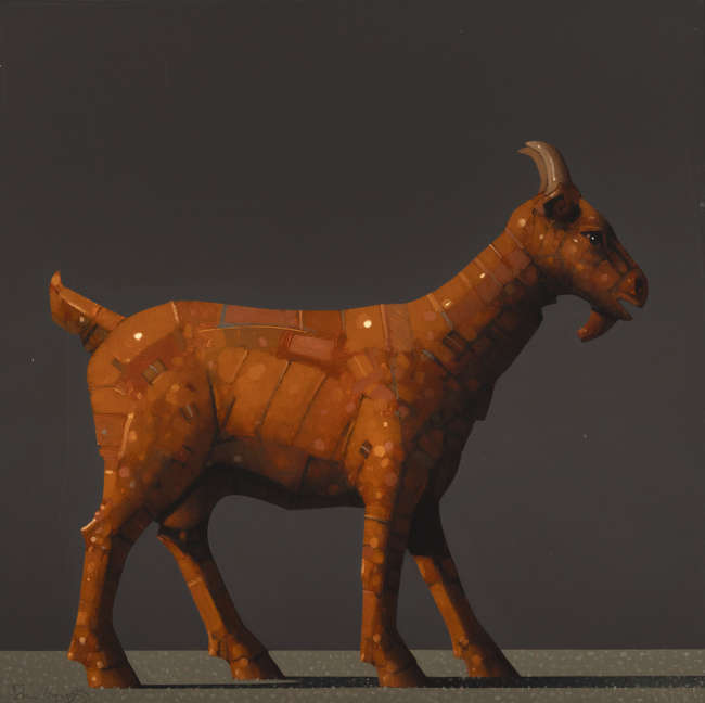 John Boyd (b.1957) 
Capra III 
Oil on board, 50 ..., Fine Irish Art at Adams Auctioneers