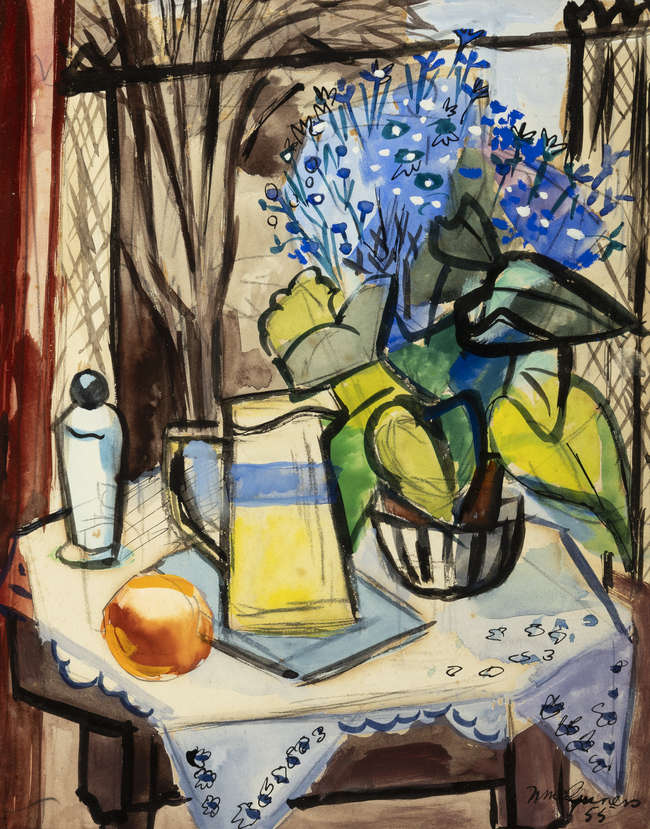 Norah McGuinness HRHA (1901-1980) 
The Cineraria ..., Fine Irish Art at Adams Auctioneers