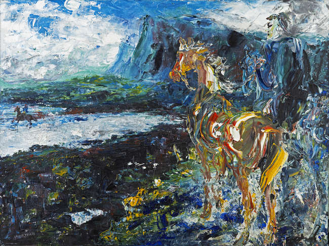Jack Butler Yeats RHA (1871-1957) 
Horsemen (1947..., Fine Irish Art at Adams Auctioneers