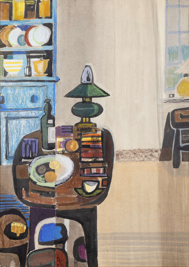 Arthur Armstrong RHA (1924-1996) 
Interior 
Past..., Fine Irish Art at Adams Auctioneers