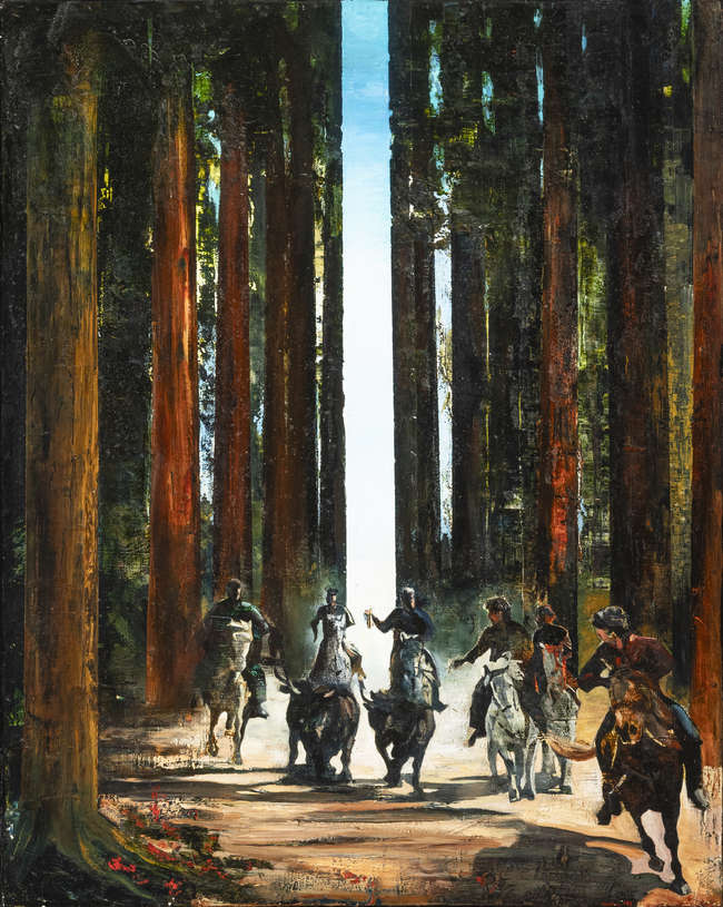 James Hanley RHA (b.1965) 
Figures in a Landscape..., Fine Irish Art at Adams Auctioneers