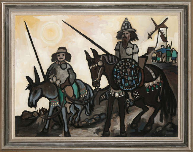 Markey Robinson (1918-1999) 
Don Quixote 
Gouach..., Fine Irish Art at Adams Auctioneers