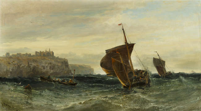 Edwin Hayes RHA (1819-1904) 
Sailing Boats in Rou..., Fine Irish Art at Adams Auctioneers