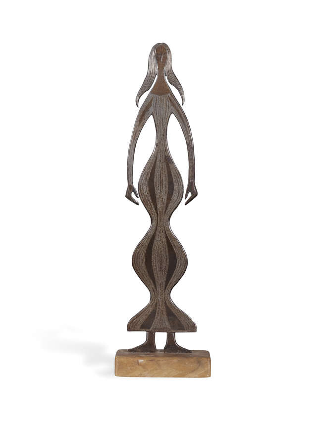 Hilary Heron (1923-1977) 
Jezebel 
Steel, 35cm (..., Fine Irish Art at Adams Auctioneers