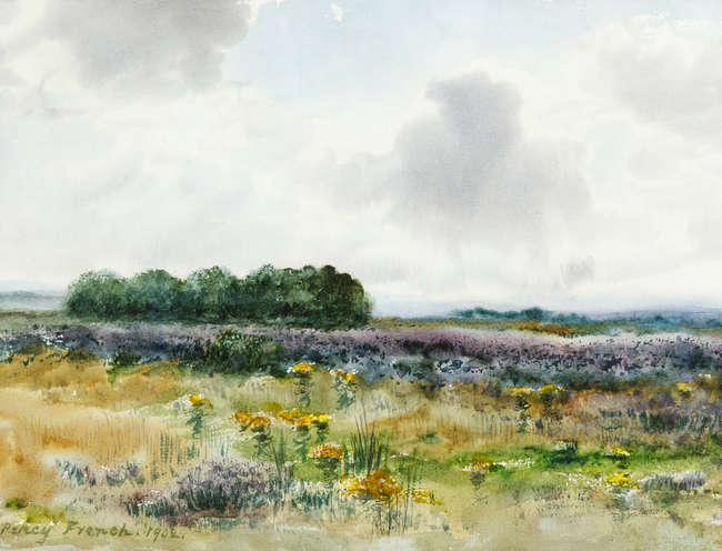 William Percy French (1854-1920) 
Bogland Heather..., Fine Irish Art at Adams Auctioneers
