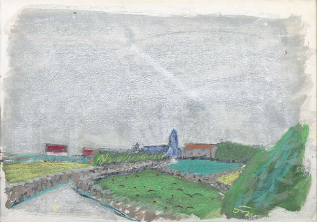 Tony O'Malley (1913 - 2003) 
Rural Village 
Mixe..., Fine Irish Art at Adams Auctioneers