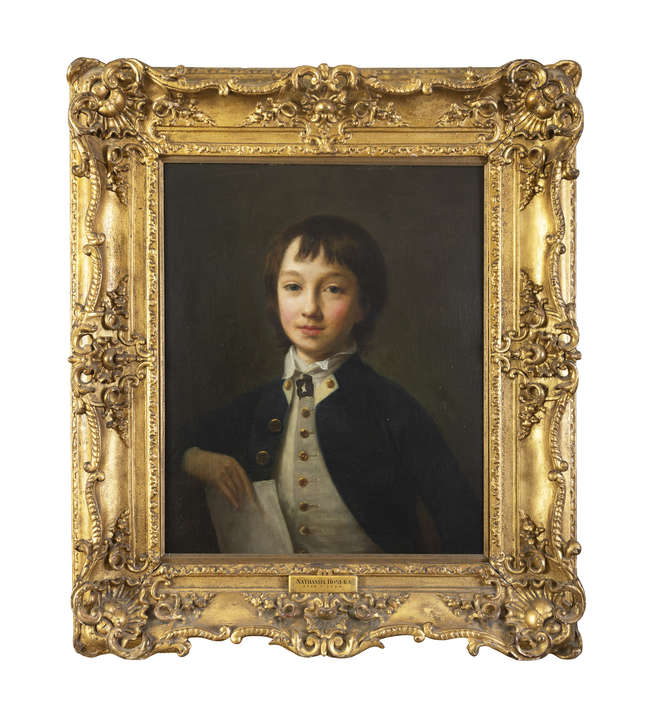 NATHANIEL HONE (THE ELDER) RA (1718-1784) 
A half..., Fine Irish Art at Adams Auctioneers