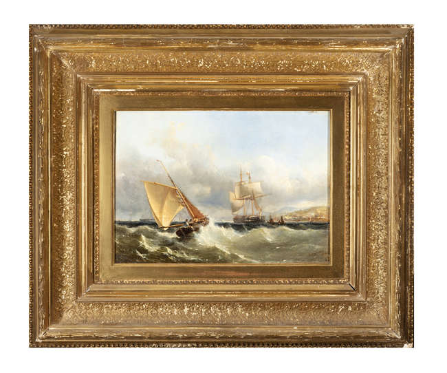 EDWIN HAYES RHA RI ROI (1819-1904) 
Fresh Breeze ..., Fine Irish Art at Adams Auctioneers