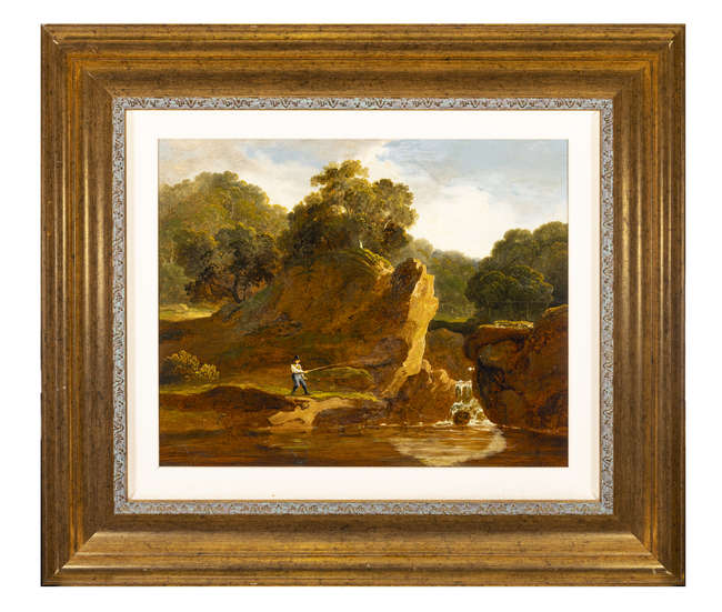 JAMES ARTHUR O'CONNOR, (1792-1841) 
Waterfall, wi..., Fine Irish Art at Adams Auctioneers