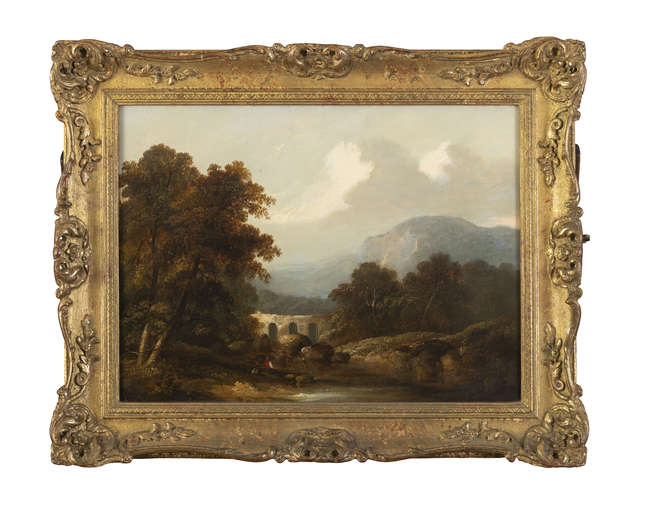 JAMES ARTHUR O'CONNOR (1792-1841) 
Figure in a re..., Fine Irish Art at Adams Auctioneers