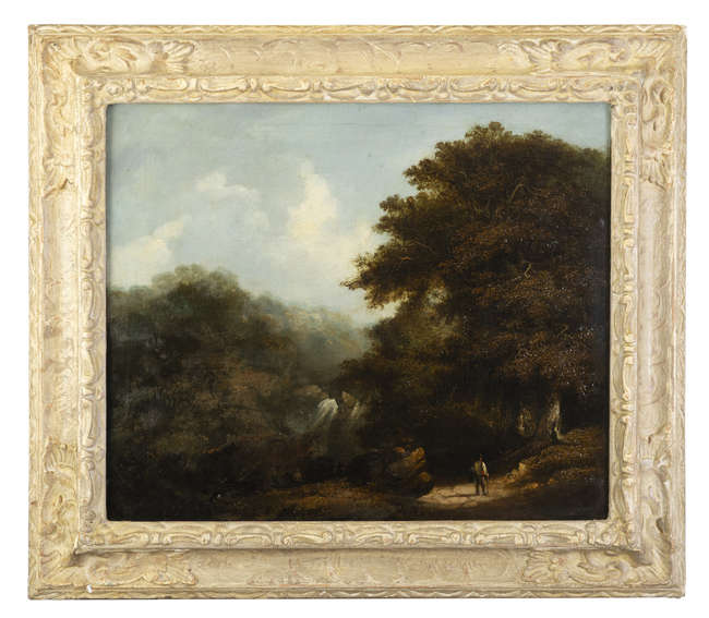 JAMES ARTHUR O'CONNOR (1792-1841) 
Figure on a Ro..., Fine Irish Art at Adams Auctioneers