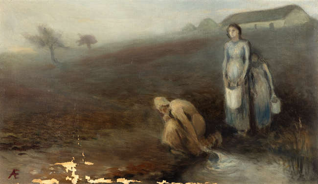 George Russell AE (1867-1935) 
Young Girls Gather..., Fine Irish Art at Adams Auctioneers