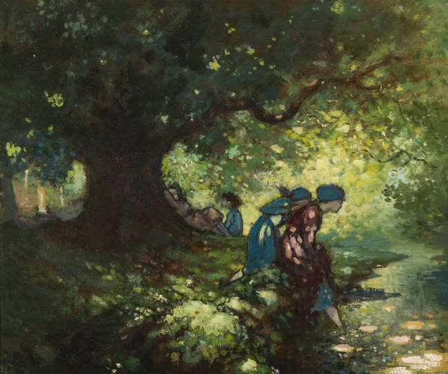George Russell AE (1867-1935) 
Figures Beneath Th..., Fine Irish Art at Adams Auctioneers