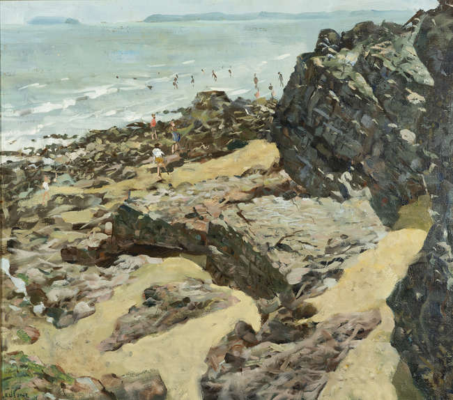 James Le Jeune RHA (1910-1983) 
Rocky Beach Scene..., Fine Irish Art at Adams Auctioneers
