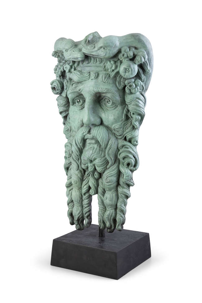 Rory Breslin (b.1963) 
The Thames Mask 
Bronze, ..., Fine Irish Art at Adams Auctioneers