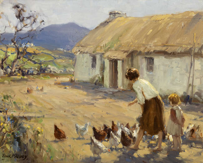 Frank McKelvey RUA RHA (1895 -1974) 
A Donegal Fa..., Fine Irish Art at Adams Auctioneers