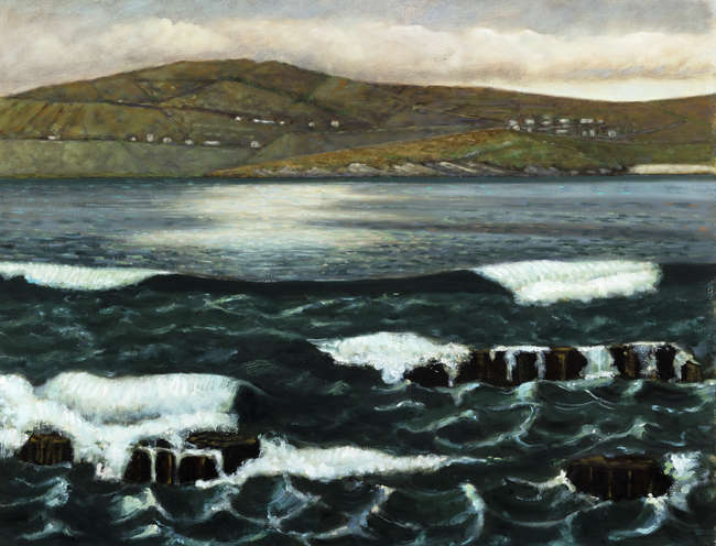 STEPHEN McKENNA (1939 - 2017) 
Sea at Killybegs (..., Fine Irish Art at Adams Auctioneers