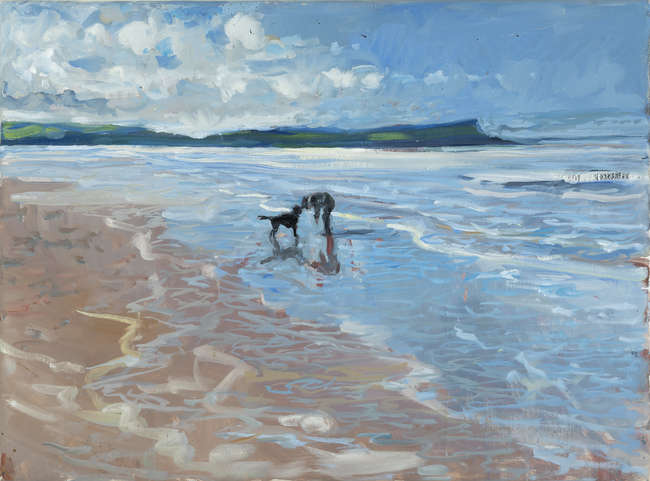 Hector McDonnell (B.1947) 
Beach Scene with Figur..., Fine Irish Art at Adams Auctioneers