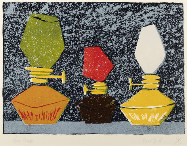Anne Yeats (1919 - 2001) 
Three Lamps 
Print, 22..., Fine Irish Art at Adams Auctioneers