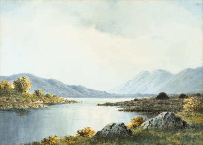 Douglas Alexander RHA (1871-1945) 
Mountain Lake ..., Fine Irish Art at Adams Auctioneers